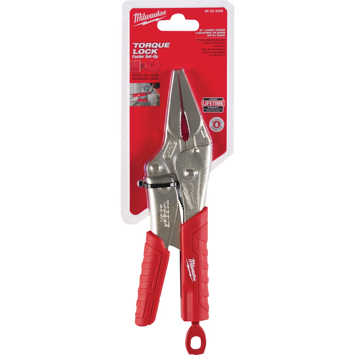 Milwaukee Torque 9 In. Long Nose Grip Locking Pliers Image 3