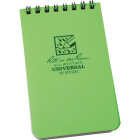 Rite in the Rain 3 In. x 5 In. 50-Sheet Top Spiral Hi Vis Green Notebook Image 1