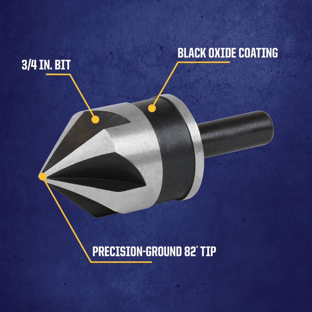 Irwin 3/4 In. Round Most Machineable Metals Countersink Image 2