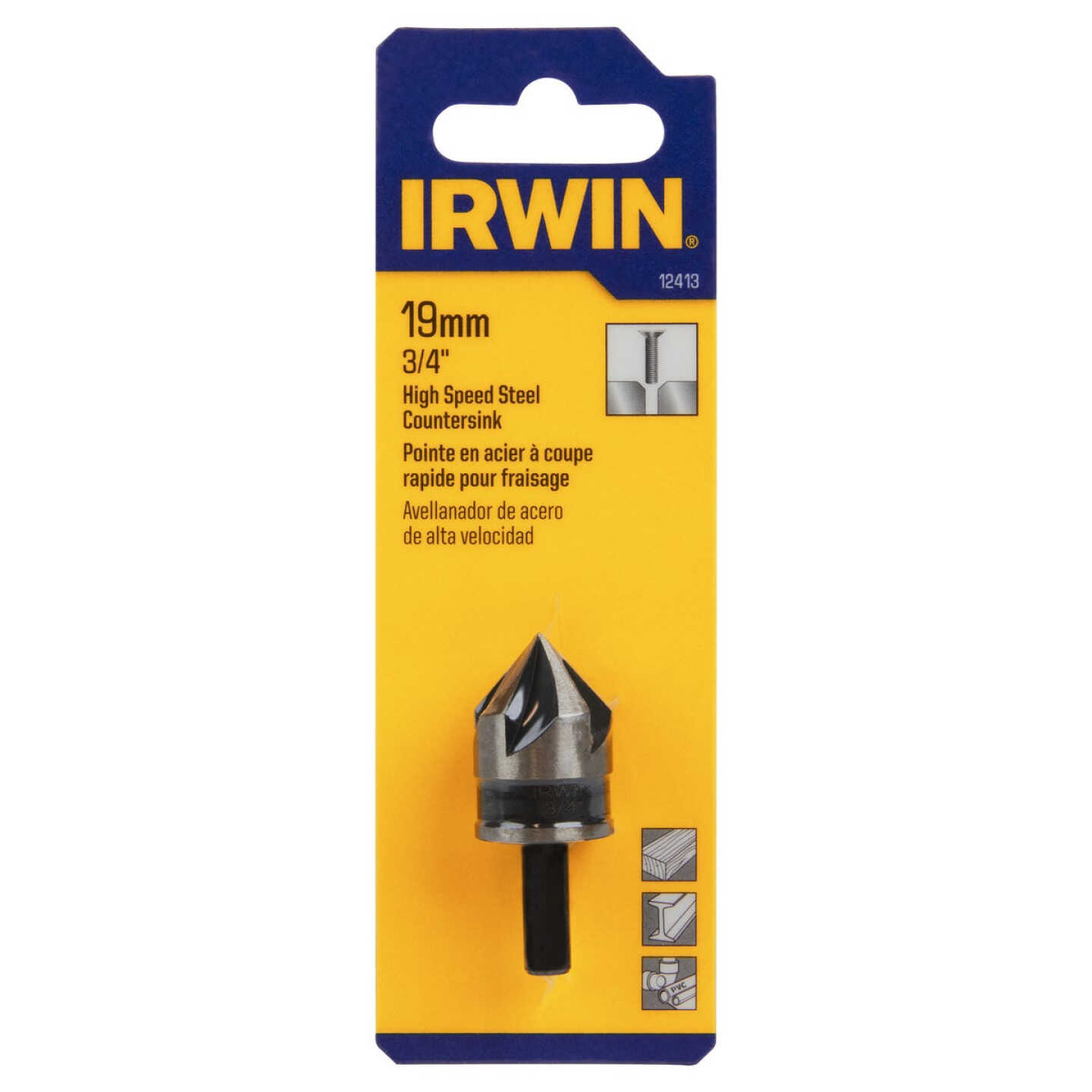 Irwin 3/4 In. Round Most Machineable Metals Countersink Image 5