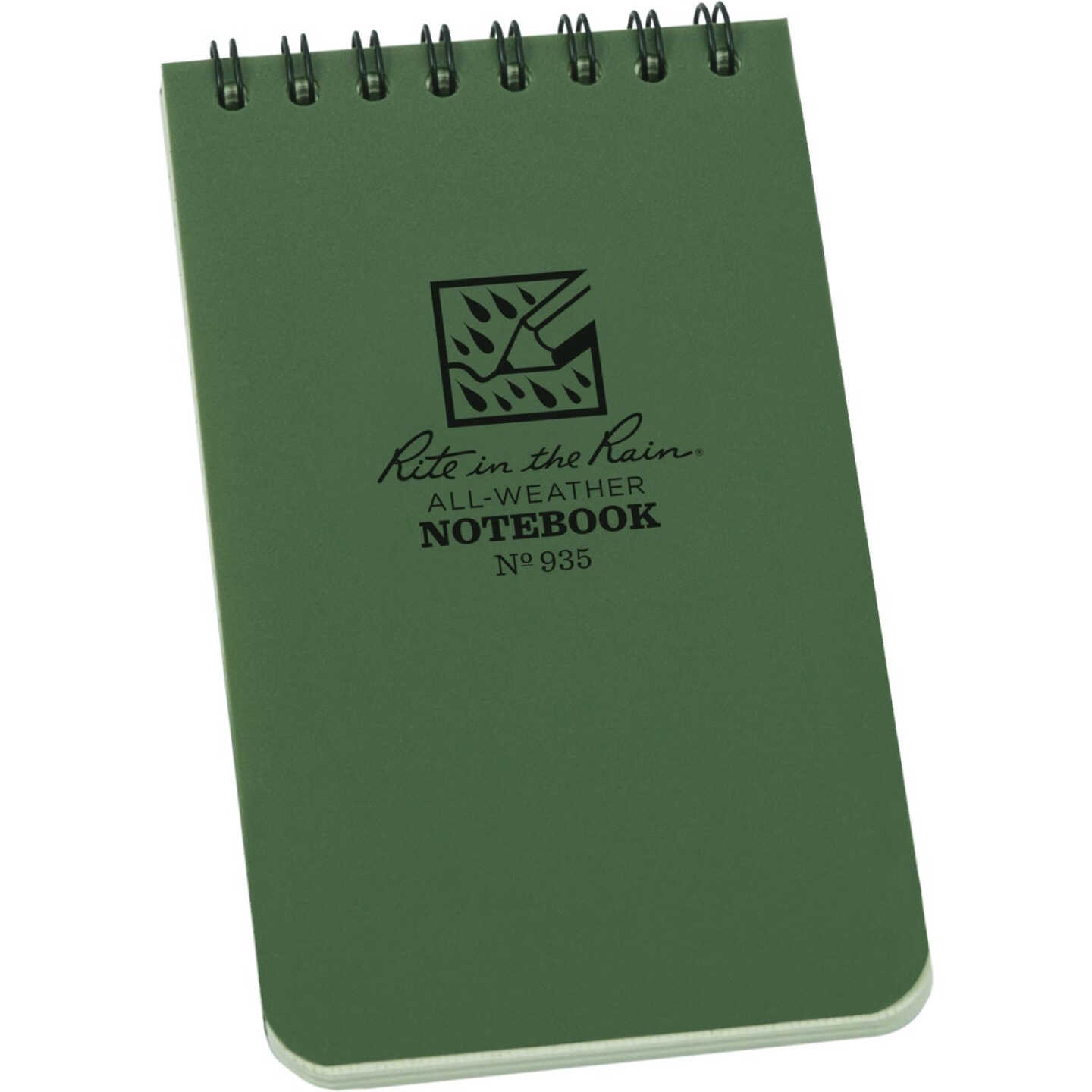 Rite in the Rain 3 In. x 5 In. 50-Sheet Top Spiral Green Notebook Image 1