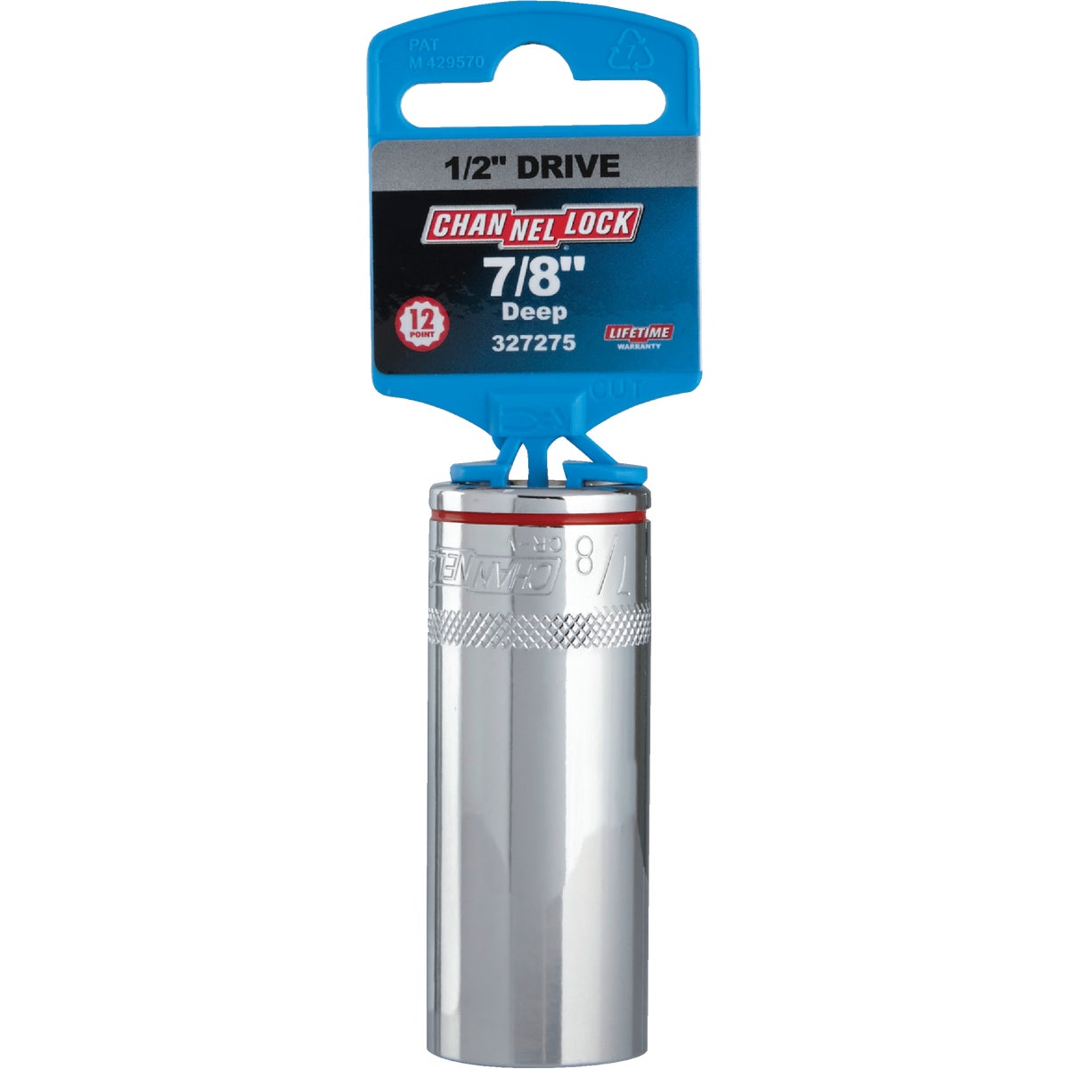 Channellock 1/2 In. Drive 7/8 In. 12-Point Deep Standard Socket Image 2