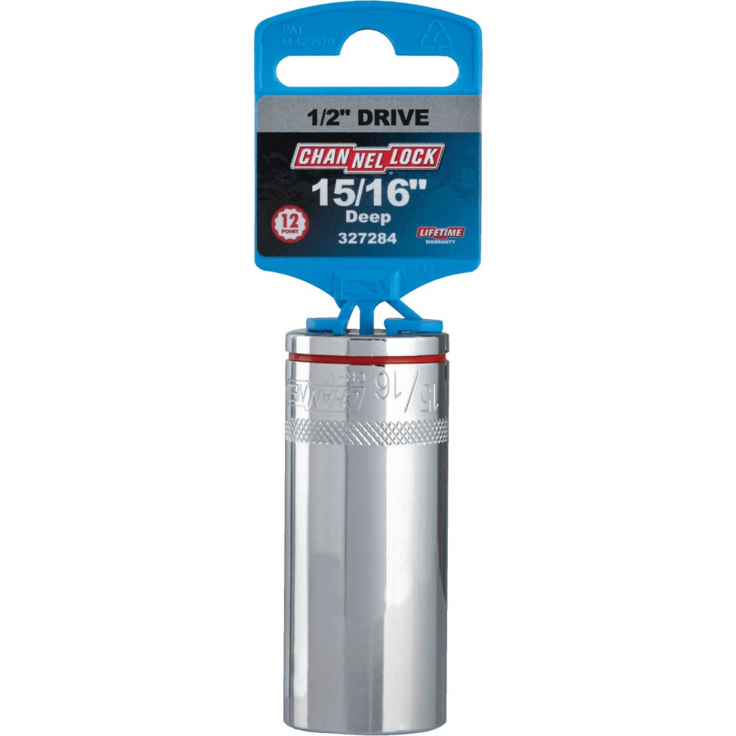 Channellock 1/2 In. Drive 15/16 In. 12-Point Deep Standard Socket Image 2