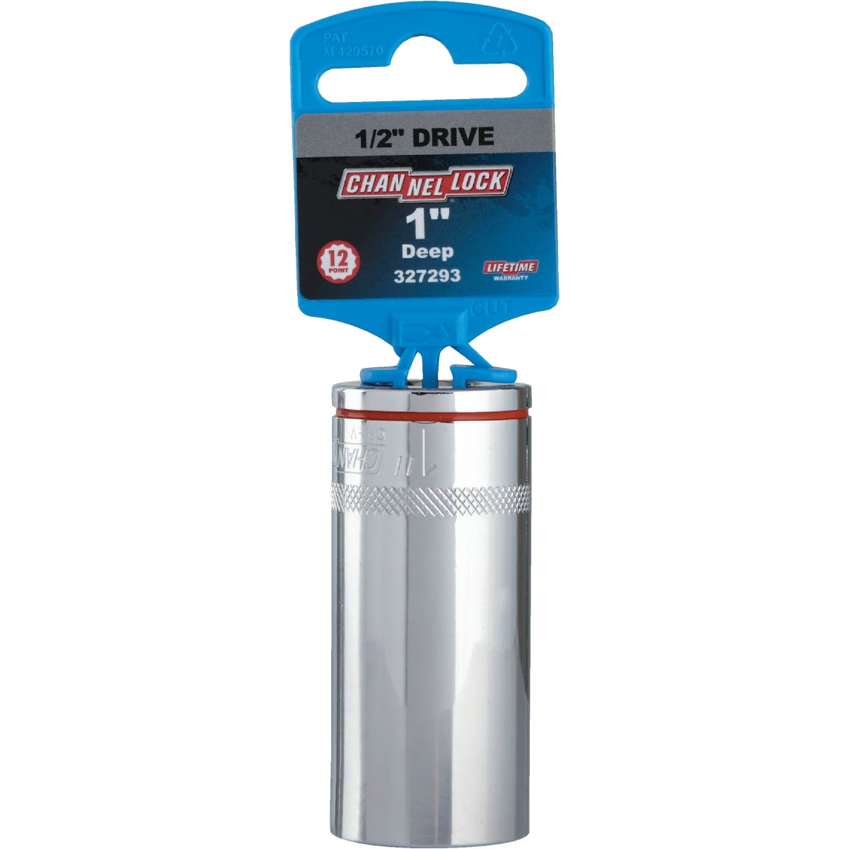 Channellock 1/2 In. Drive 1 In. 12-Point Deep Standard Socket Image 2