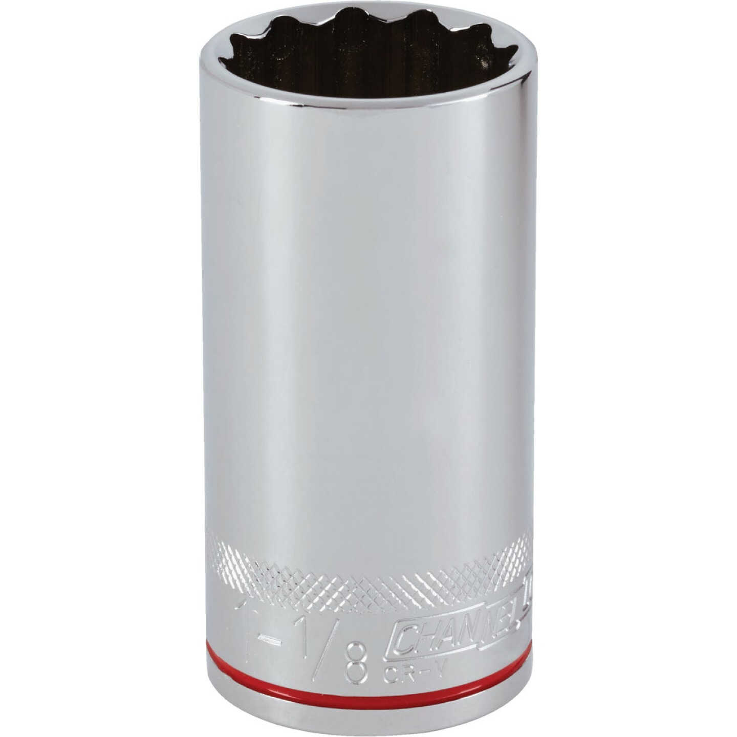 Channellock 1/2 In. Drive 1-1/8 In. 12-Point Deep Standard Socket Image 1
