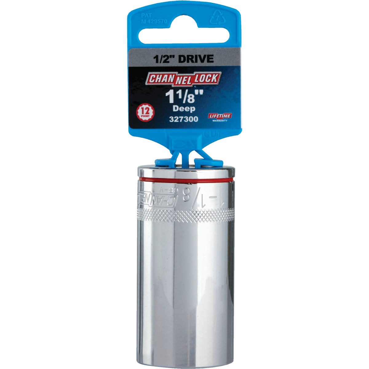 Channellock 1/2 In. Drive 1-1/8 In. 12-Point Deep Standard Socket Image 2