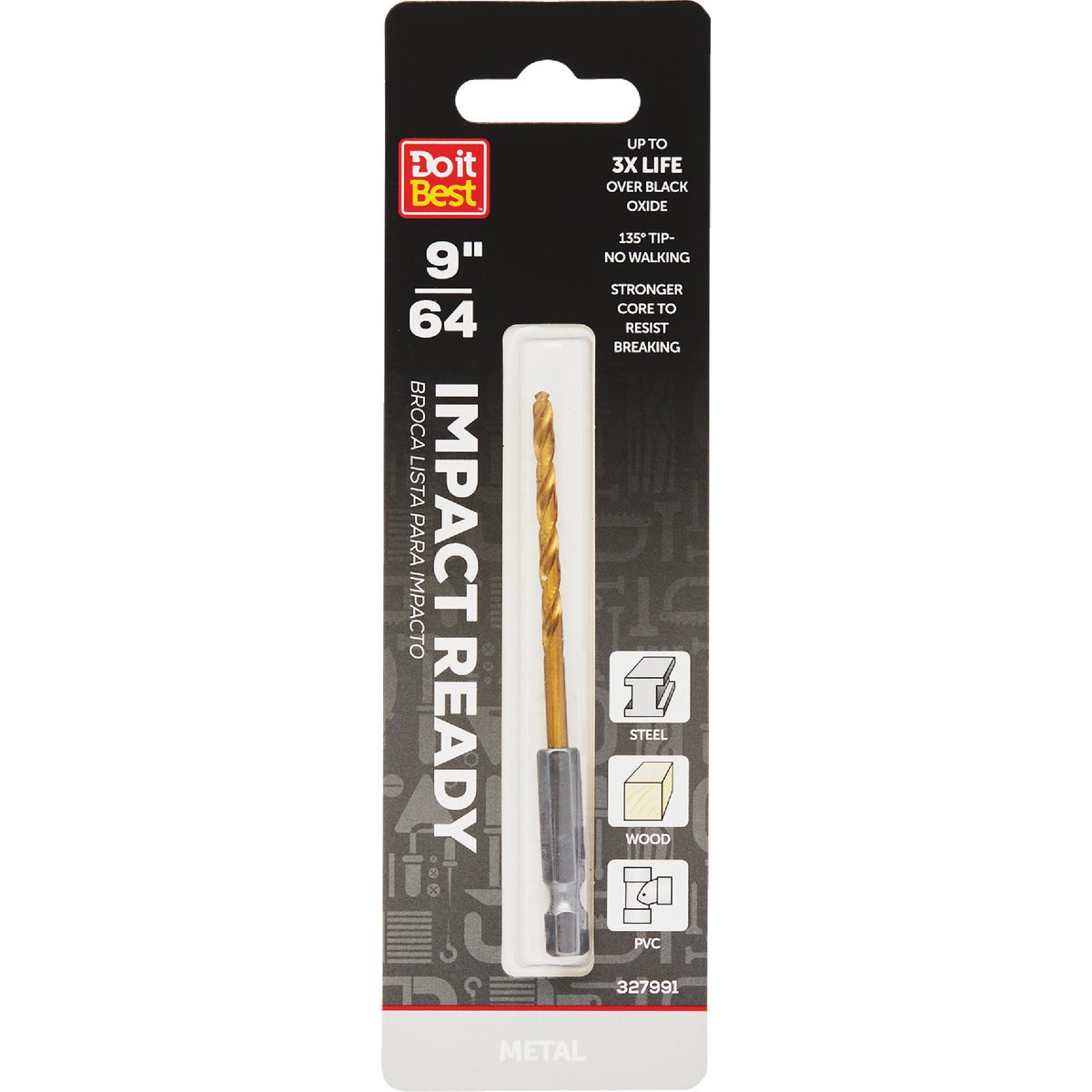 Do it Best 9/64 In. Impact Ready Titanium Hex Shank Drill Bit