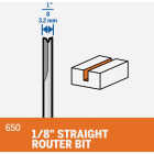 Dremel 1/8 In. Straight Router Bit Image 3