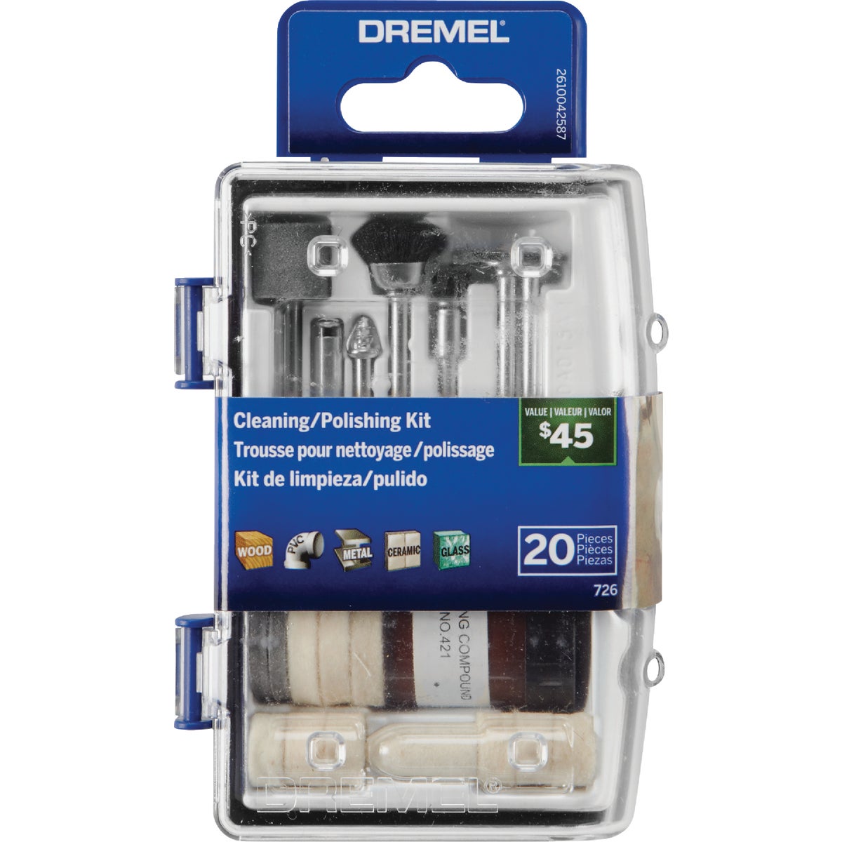 Dremel Cleaning/ Polishing Rotary Tool Accessory Kit (20-Piece) Image 1