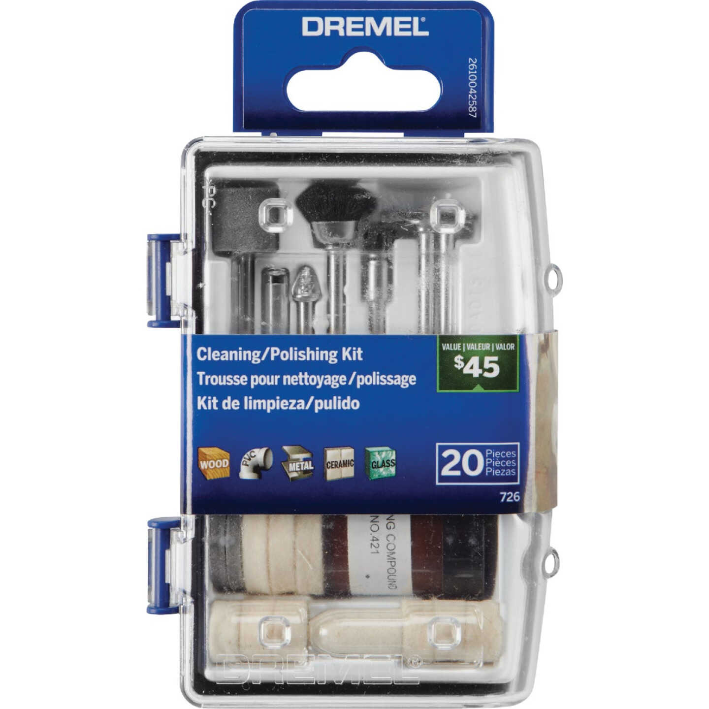 Dremel Cleaning/ Polishing Rotary Tool Accessory Kit (20-Piece) Image 1
