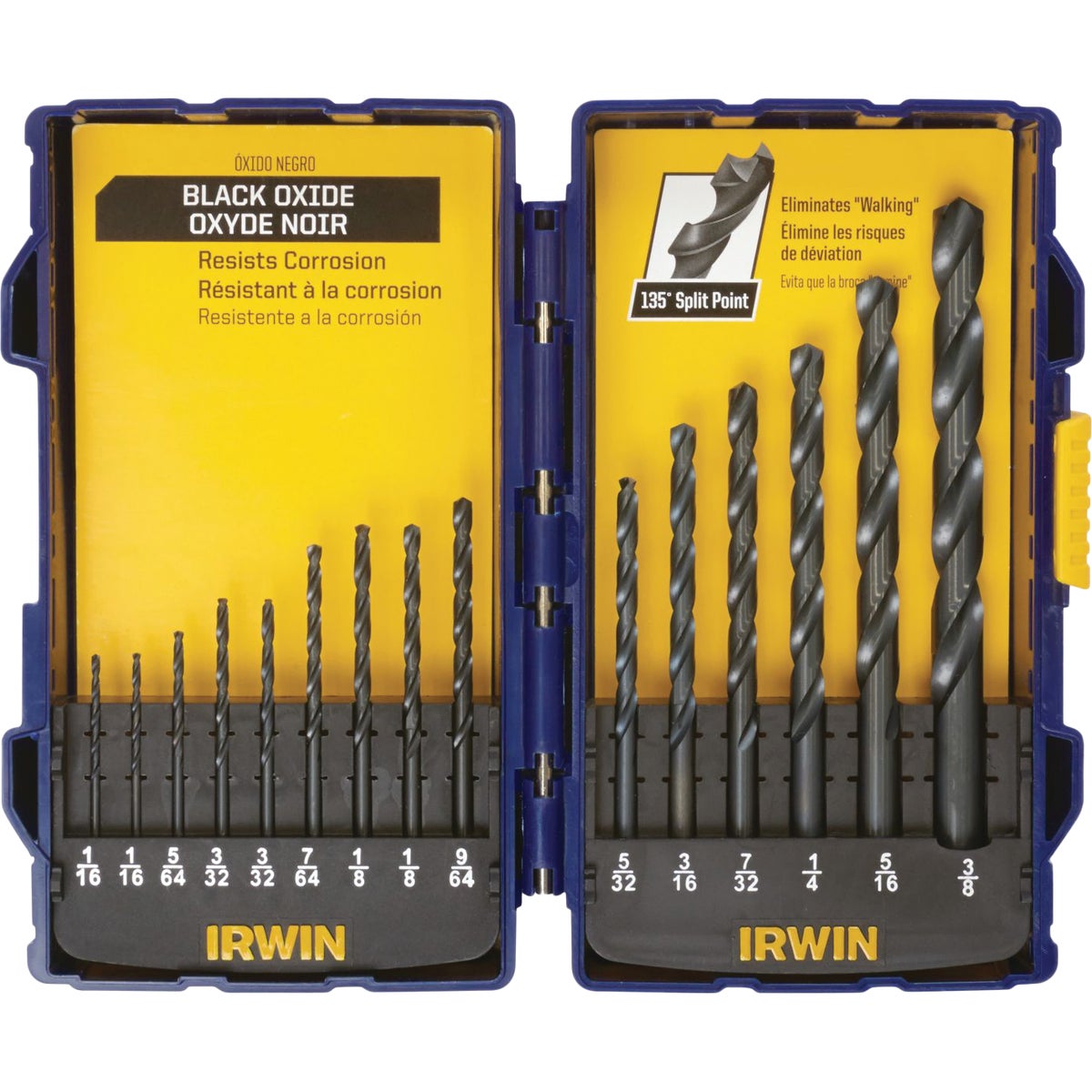 Irwin 15-Piece Black Oxide Drill Bit Set Image 1
