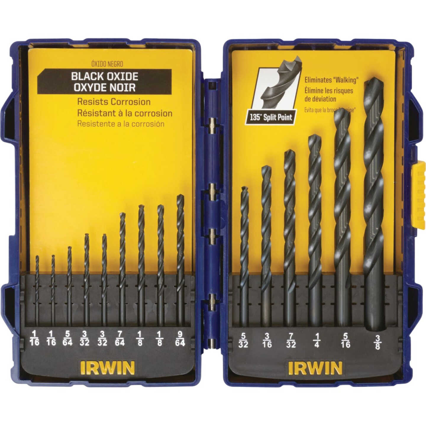 Irwin 15-Piece Black Oxide Drill Bit Set Image 1