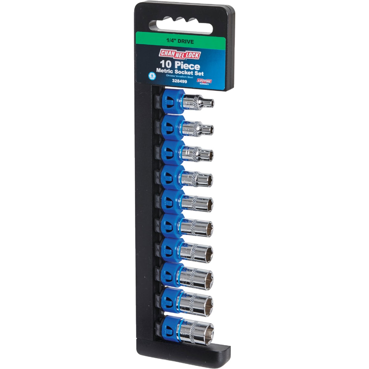 Channellock Metric 1/4 In. Drive 6-Point Shallow Socket Set (10-Piece) Image 8