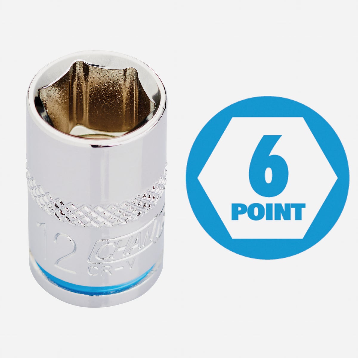 Channellock Metric 1/4 In. Drive 6-Point Shallow Socket Set (10-Piece) Image 2