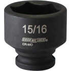 Channellock 3/8 In. Drive 15/16 In. 6-Point Shallow Standard Impact Socket Image 1