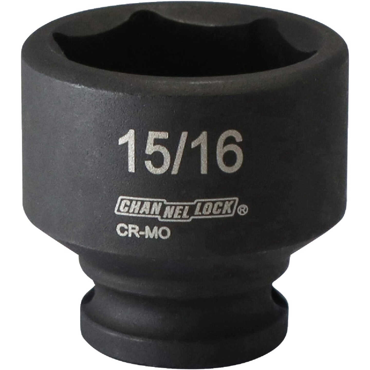 Channellock 3/8 In. Drive 15/16 In. 6-Point Shallow Standard Impact Socket Image 1