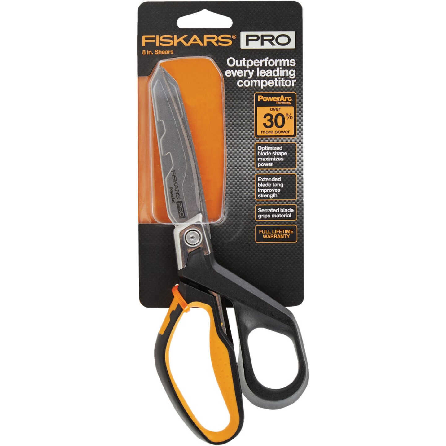 Fiskars PowerArc 8 In. Stainless Steel Scissors Image 2