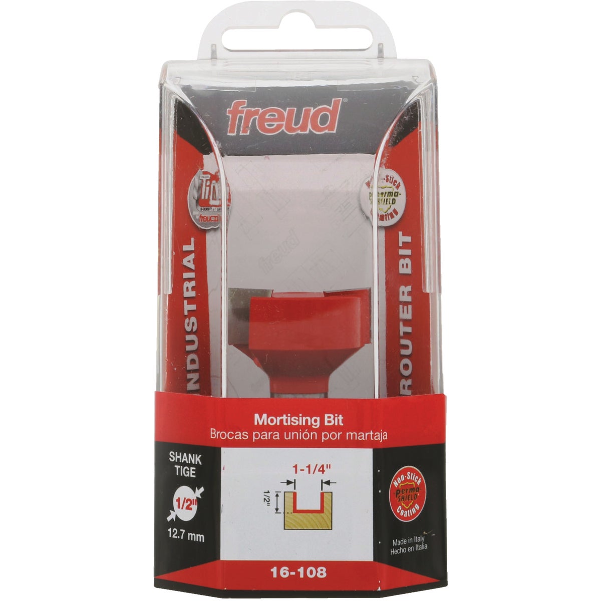 Freud 1-1/4 In. x 1/2 In.Spoilboard Surfacing & Mortising Router Bit