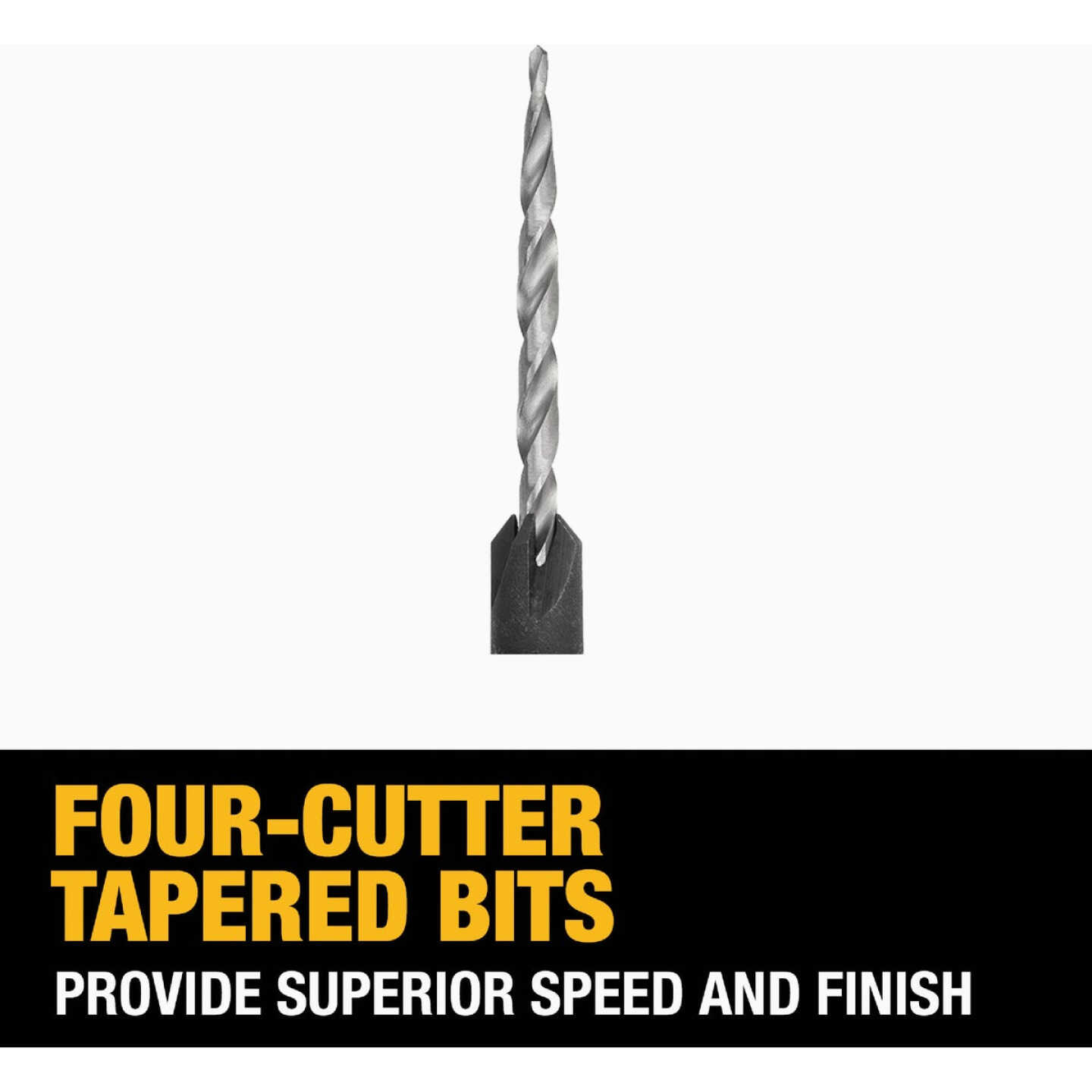 DeWalt 3-Piece Rapid Load Countersink Bit Set Image 5