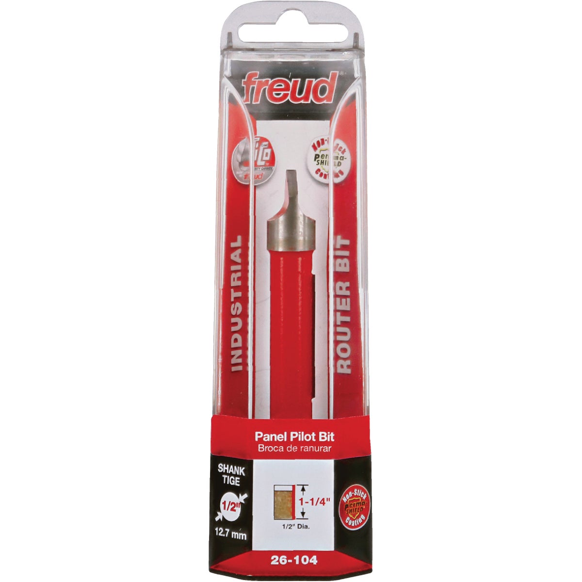 Freud 1/2 In. 1-Cutter Panel Pilot Router Bit