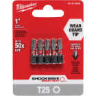 Milwaukee SHOCKWAVE T25 TORX Insert Impact Screwdriver Bit (5-Pack) Image 1