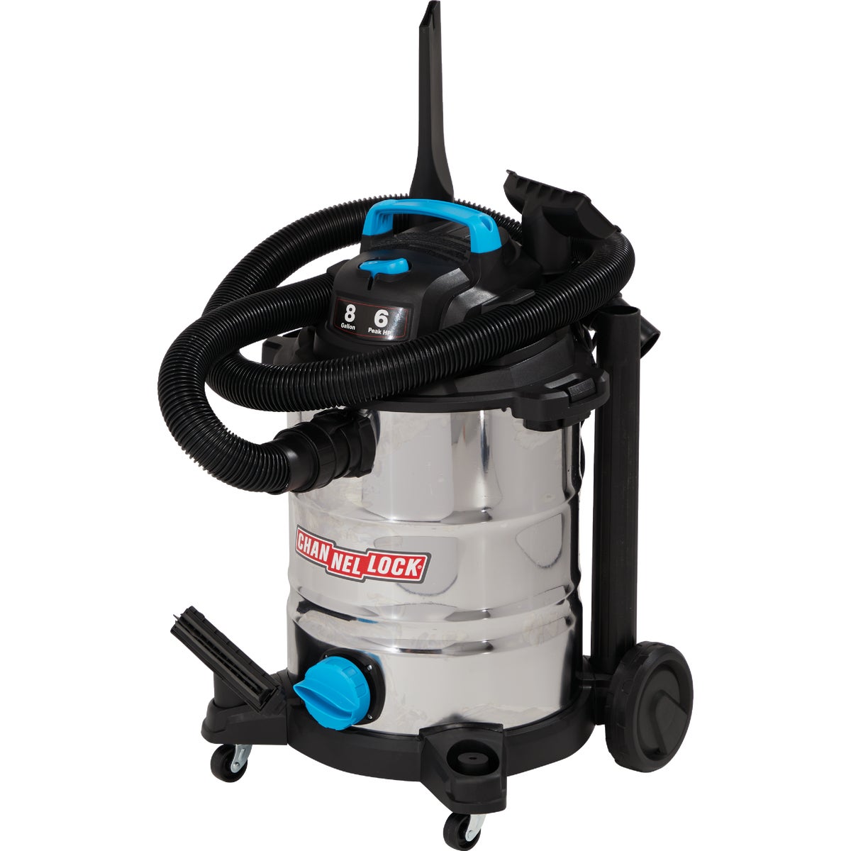 Channellock 8 Gal. 6.0-Peak HP Stainless Steel Wet/Dry Vacuum Image 7