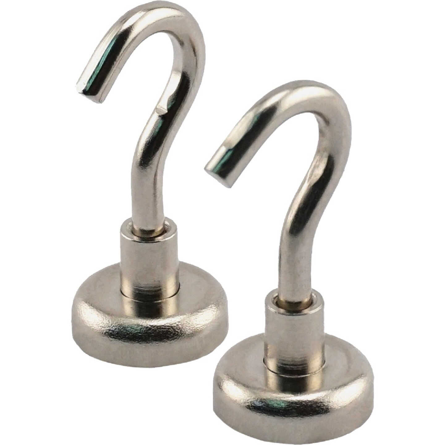MagnetSource Grade 42 Neodymium 18 Lb. Capacity Magnet Hook (2-Pack) Image 1