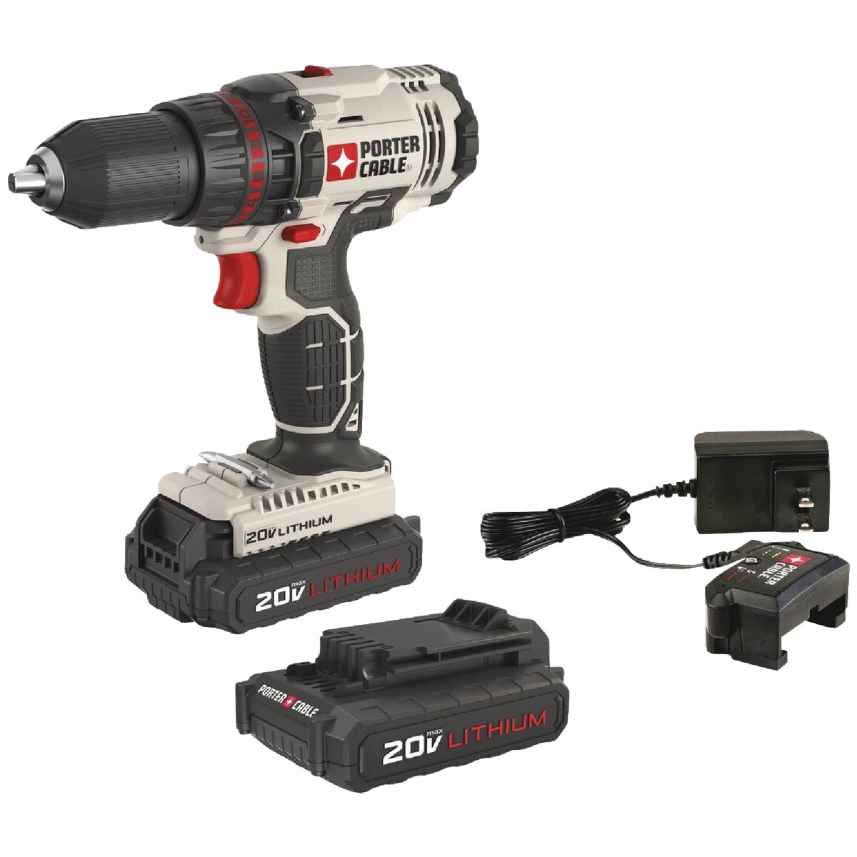 Porter Cable 20V MAX Brushless 1/2 In. Cordless Drill/Driver Kit with (2) 1.3 Ah Batteries & Charger