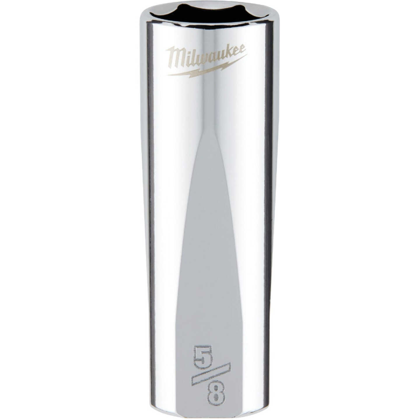 Milwaukee 3/8 In. Drive 5/8 In. 6-Point Deep Standard Socket with FOUR FLAT Sides Image 1