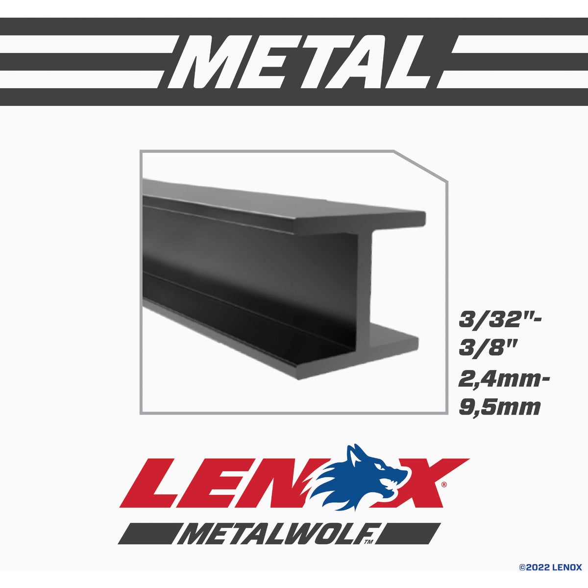 Lenox METALWOLF WAVE EDGE 6 In. 14 TPI Thick Metal Reciprocating Saw Blade (5-Pack) Image 4