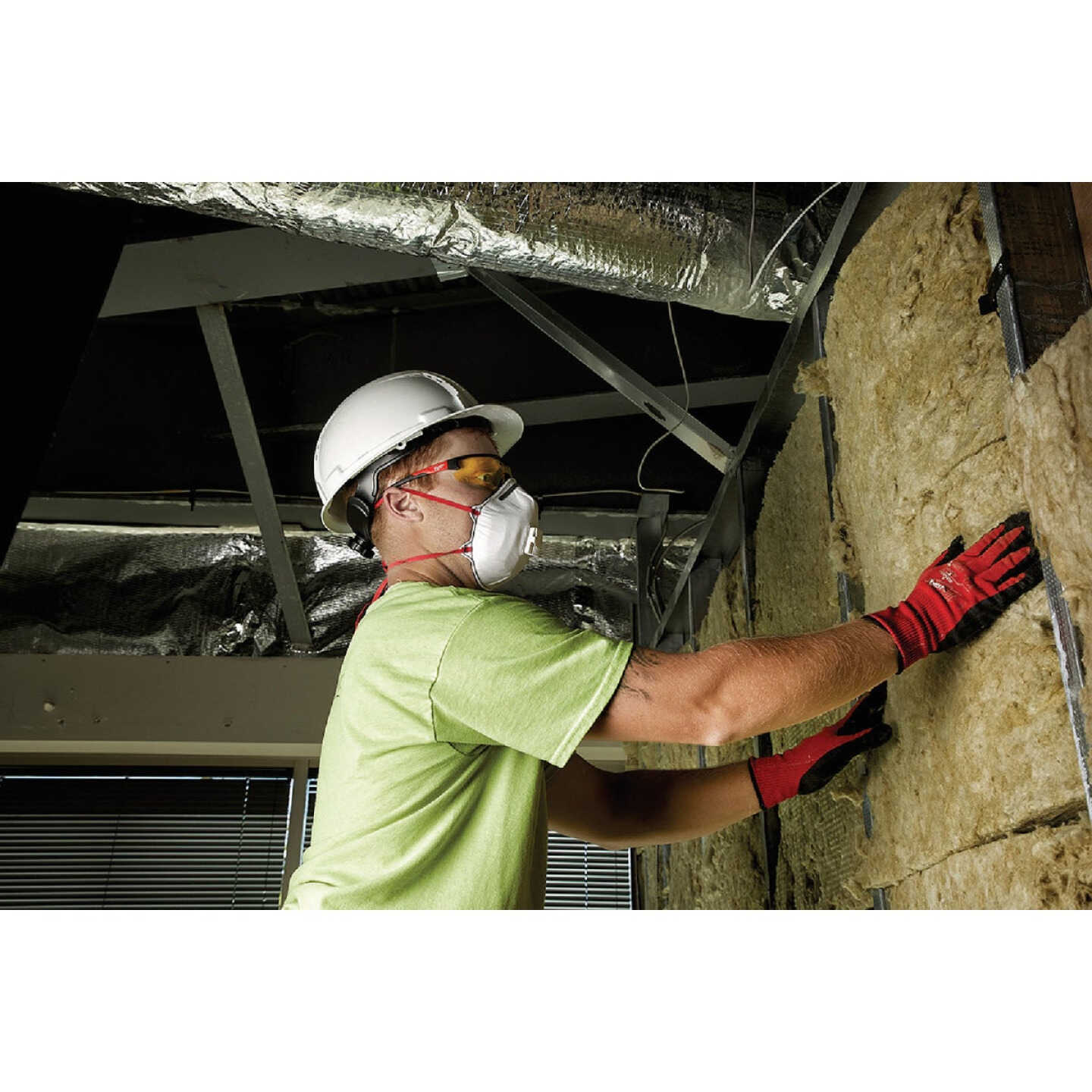 Milwaukee Red & Black Frame Safety Glasses with Yellow Fog-Free Lenses Image 2