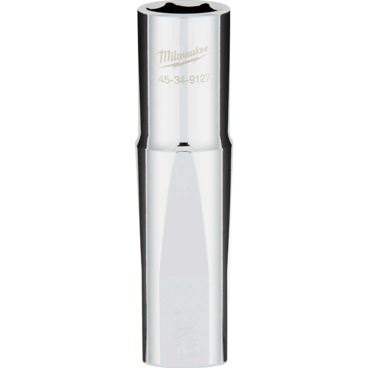 Milwaukee 1/2 In. Drive 9/16 In. 6-Point Deep Standard Socket with FOUR FLAT Sides Image 1