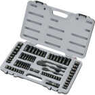 Stanley Standard/Metric 1/4 In. Drive & 3/8 In. Drive Black Chrome Combination Ratchet & Socket Set (69-Piece) Image 3