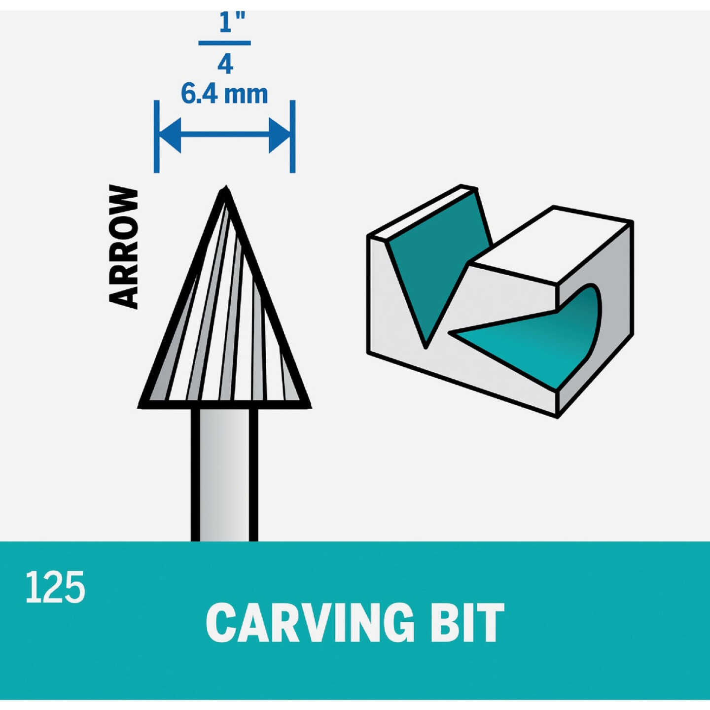 Dremel 1/4 In. High Speed Steel High-Speed Cutter Image 3
