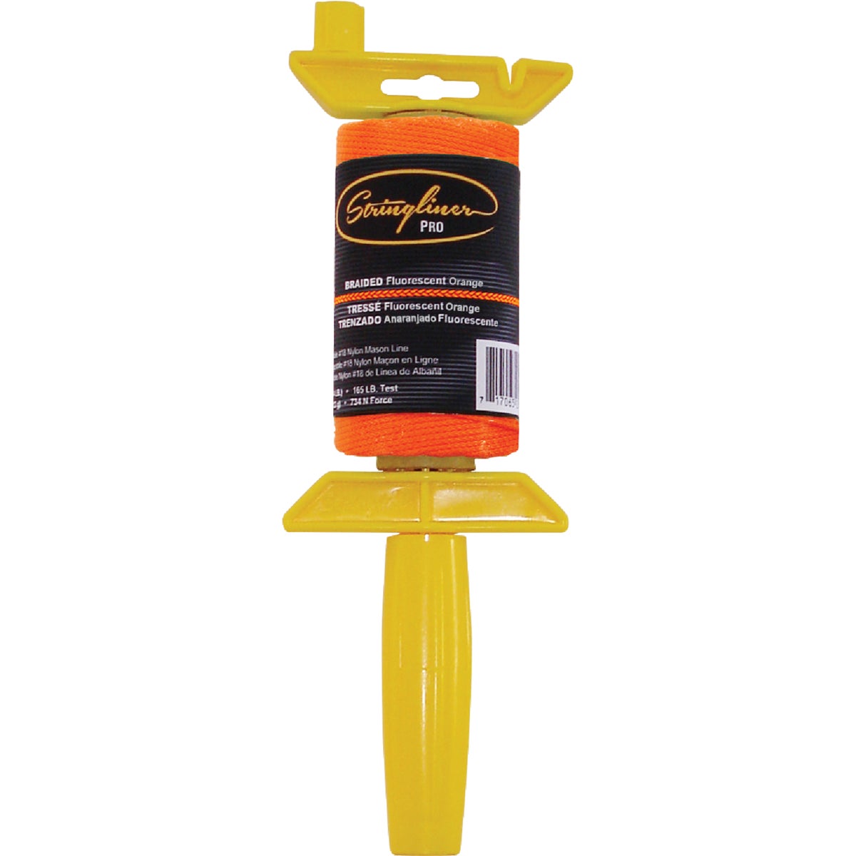 Stringliner PRO 250 Ft. Fluorescent Orange Braided Nylon Mason Line Reel Image 1