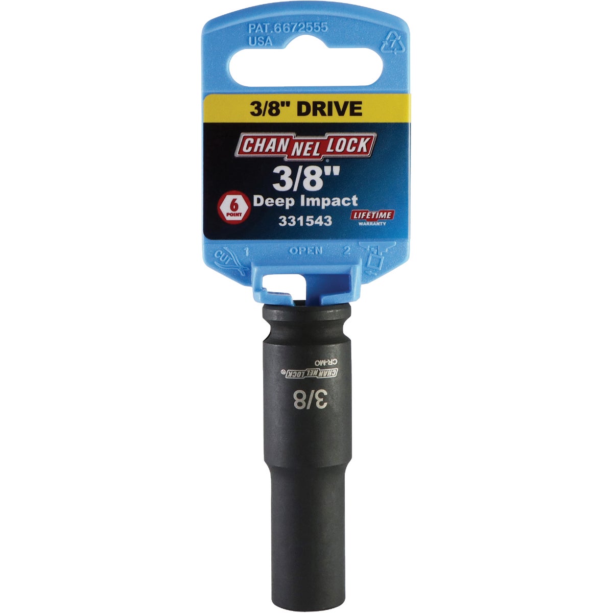 Channellock 3/8 In. Drive 3/8 In. 6-Point Deep Standard Impact Socket Image 2
