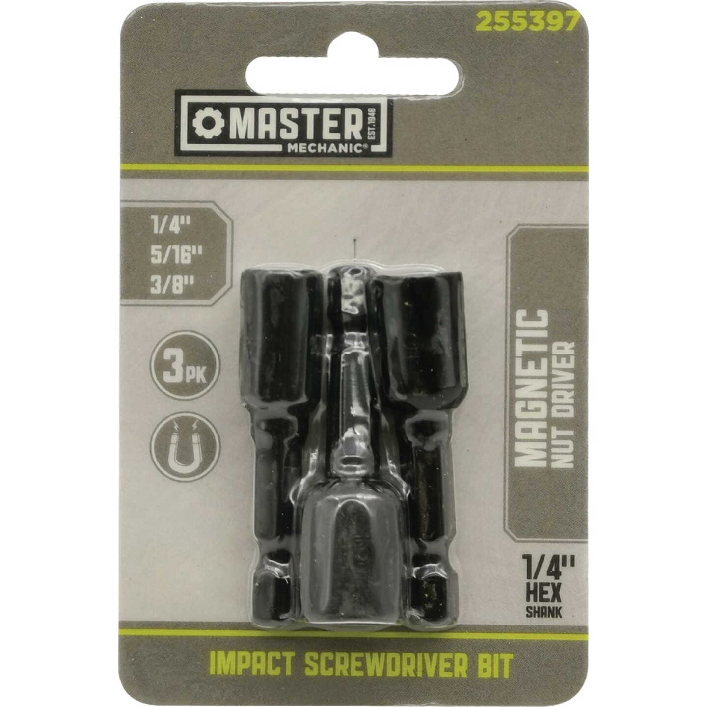 Master Mechanic Magnetic Impact Nut Driver Set (3-Piece) Image 1