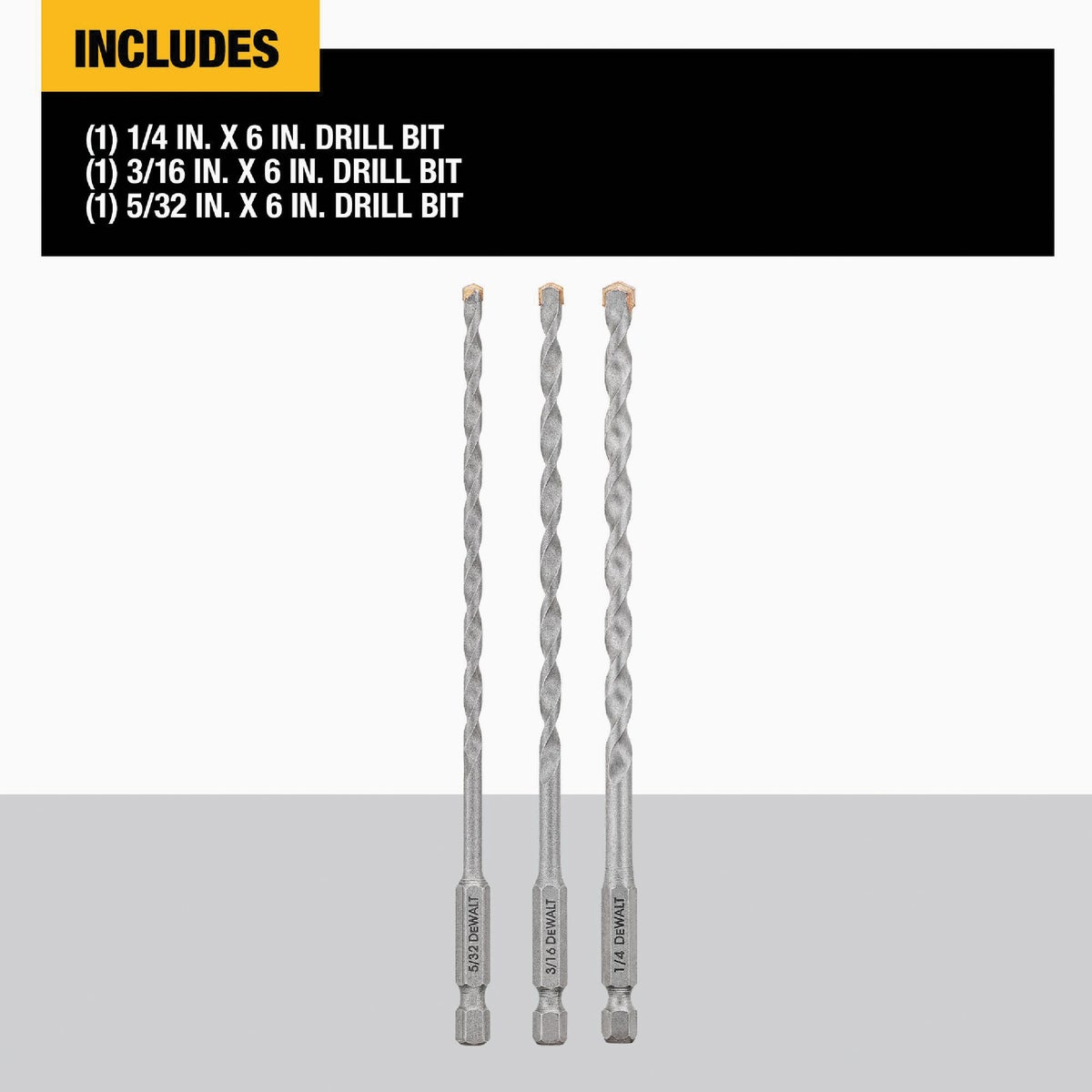 DEWALT Masonry Drill Bit Set (3-Piece) Image 2