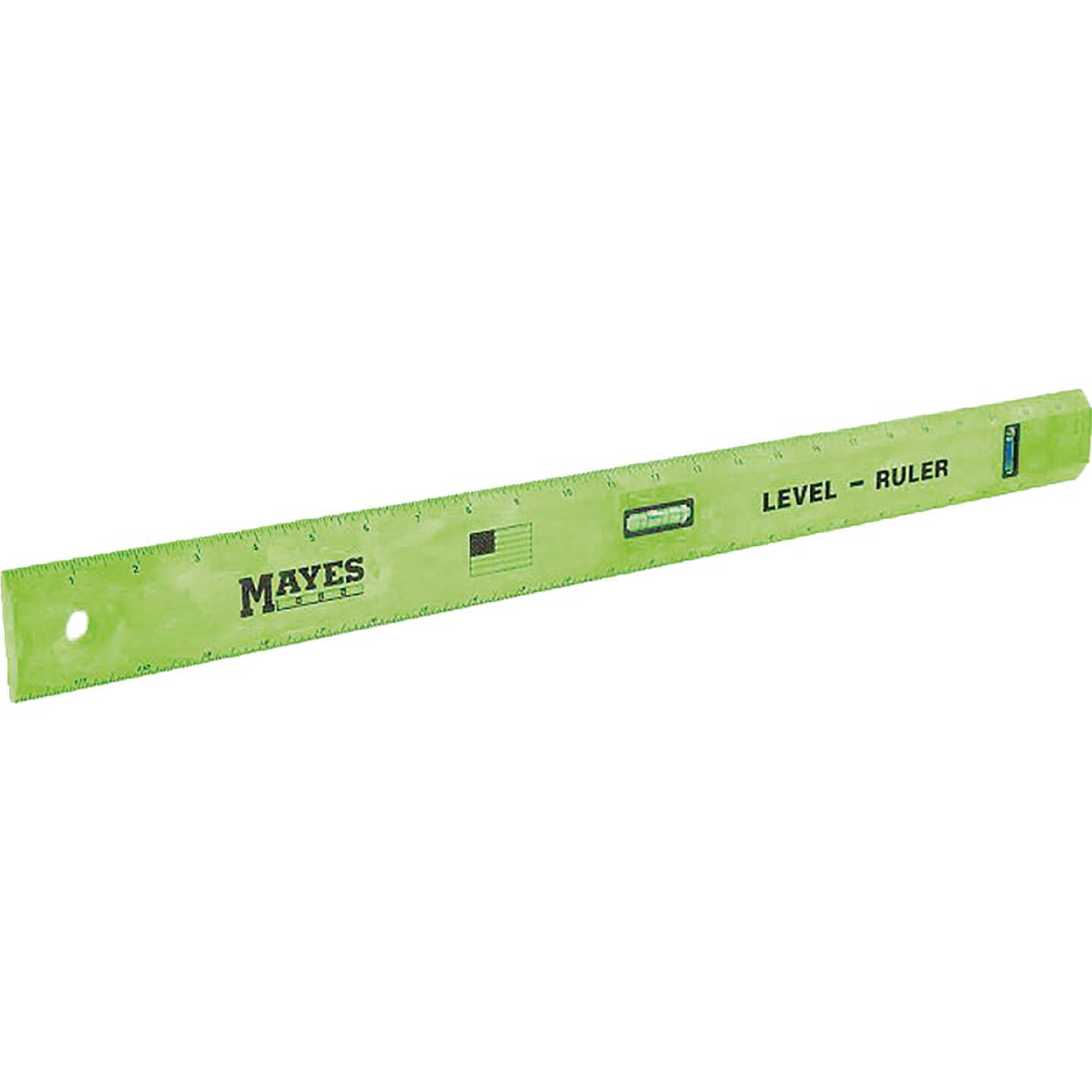 Mayes 24 In. Polystyrene Straight Edge Ruler with Level Image 1