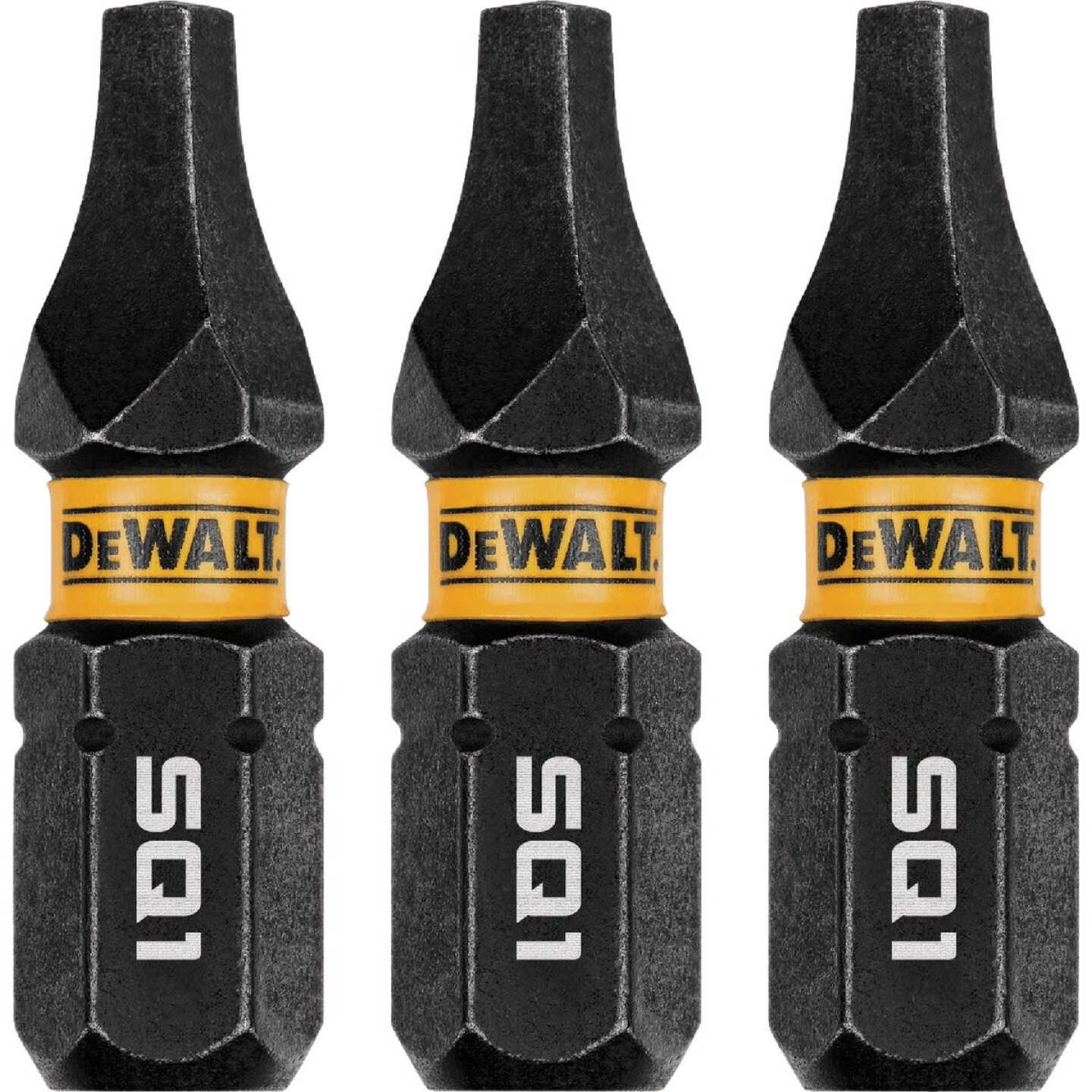 DEWALT FlexTorq 1 In. #1 Square Impact Screwdriver Bit (3-Pack) Image 1