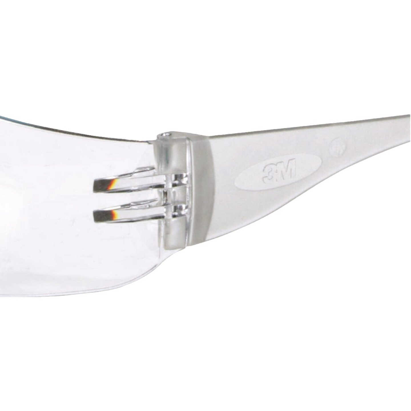 3M Clear Frame Safety Glasses with Anti-Scratch Clear Lenses Image 6