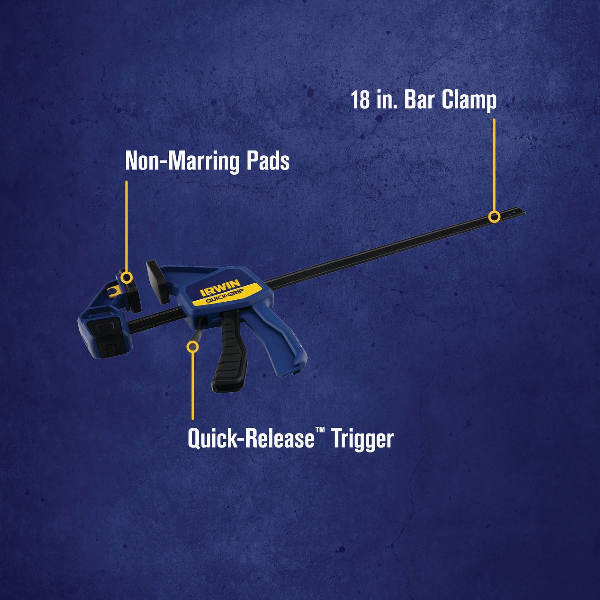 Irwin Quick-Grip 18 In. Medium-Duty One-Hand Bar Clamp Image 2