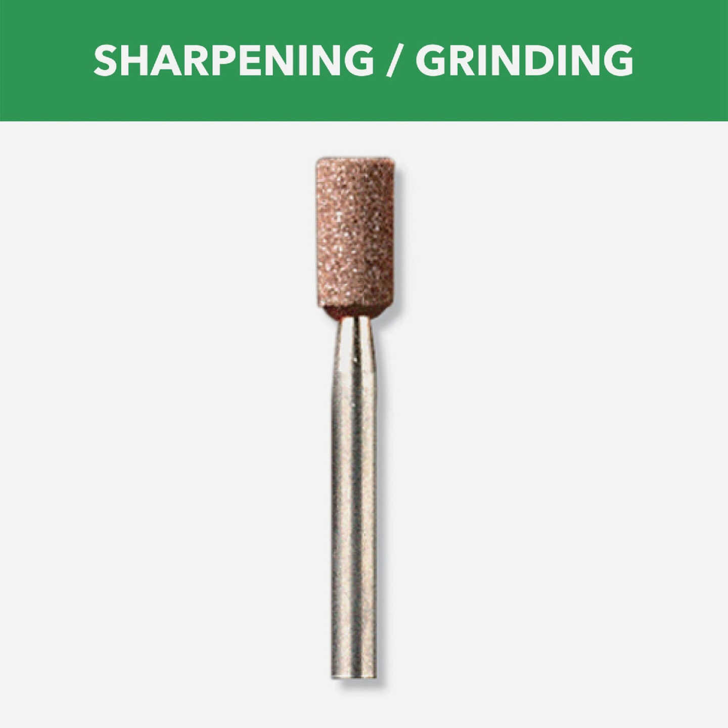Dremel 3/16 In. 3/8 In. Aluminum Oxide Grinding Stone Image 2