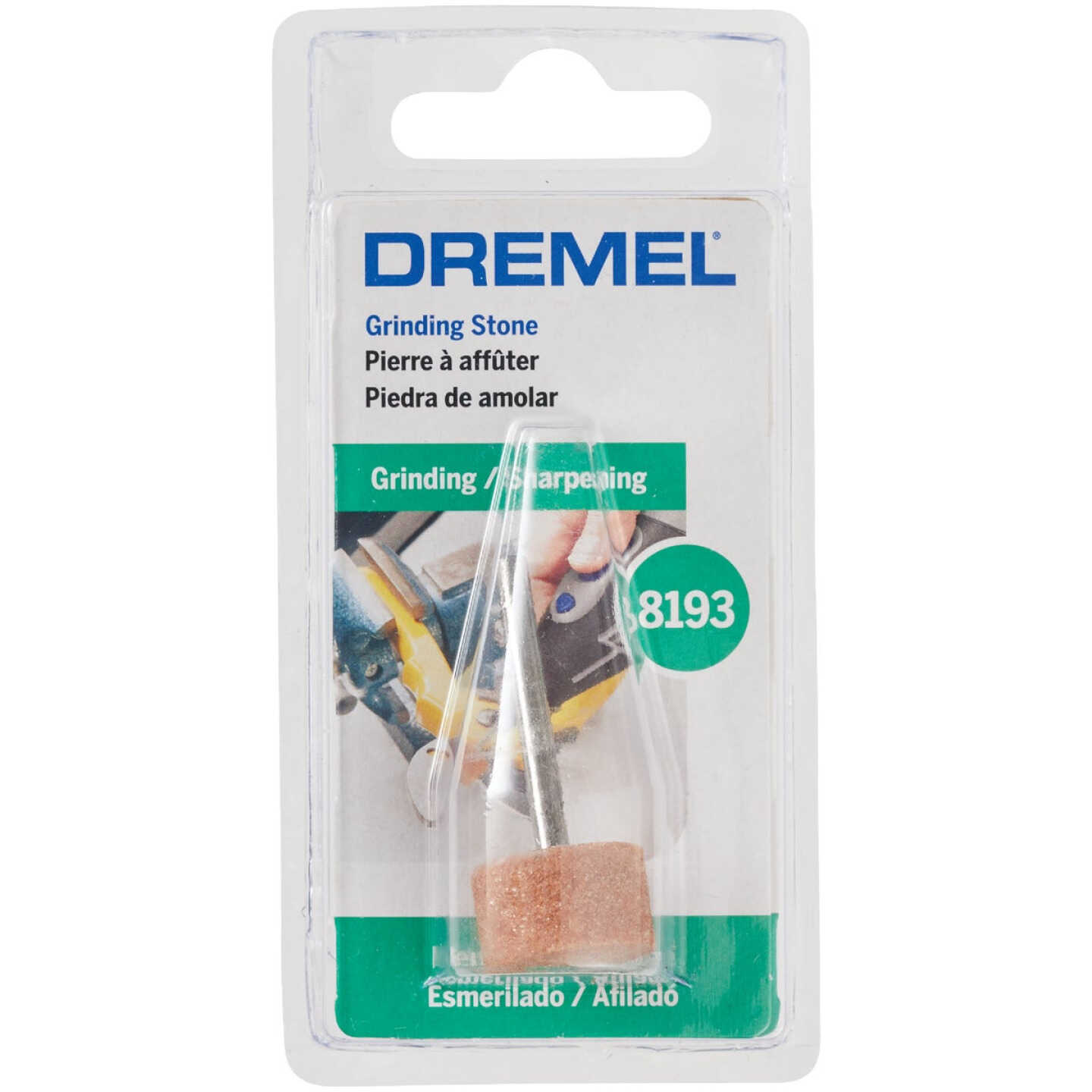 Dremel 5/8 In. 3/8 In. Aluminum Oxide Grinding Stone Image 5