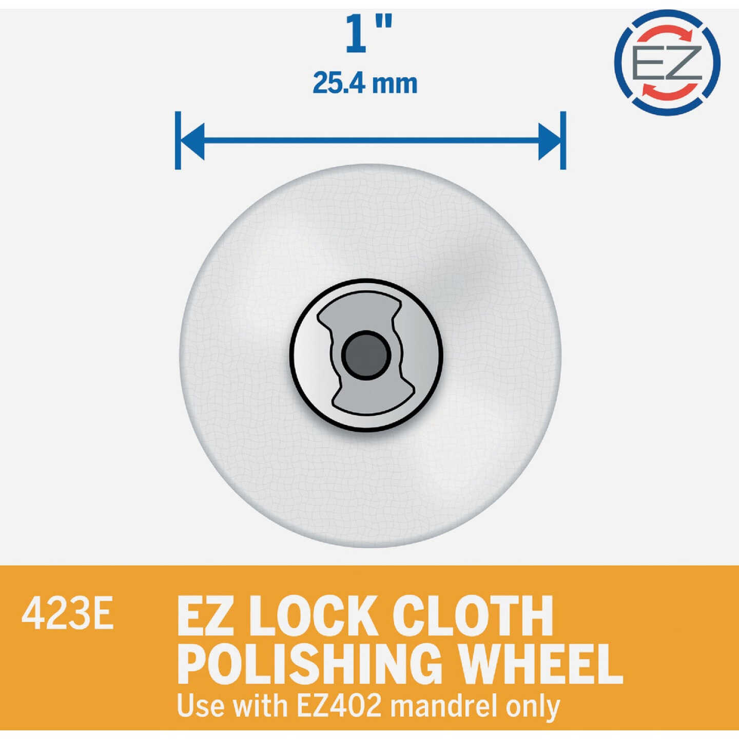 Dremel EZ Lock 1 In. Cloth Polishing Wheel Image 4