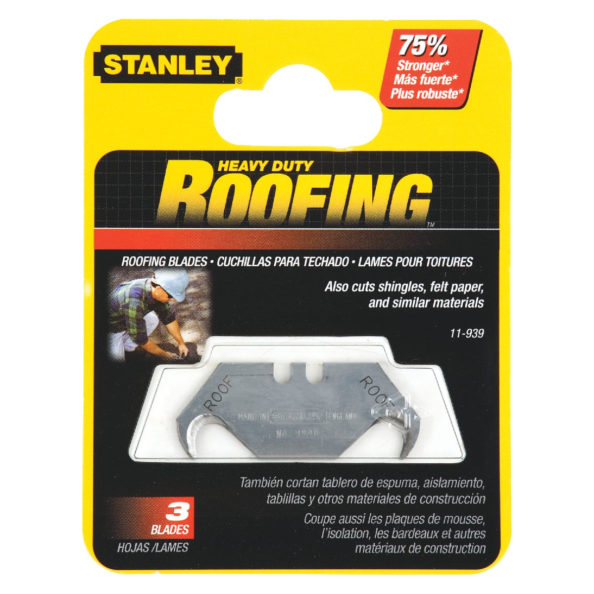 Stanley 1-7/8 In. Hook Utility Knife Blade (5-Pack) Image 2