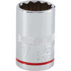 Channellock 1/2 In. Drive 11/16 In. 12-Point Shallow Standard Socket Image 1