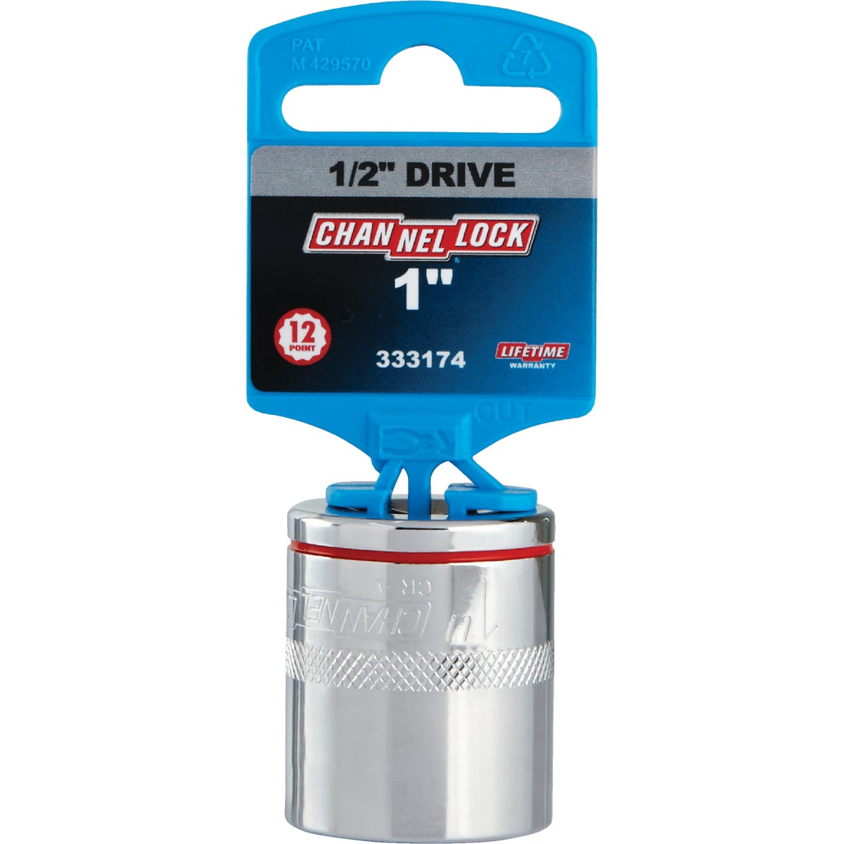 Channellock 1/2 In. Drive 1 In. 12-Point Shallow Standard Socket Image 2