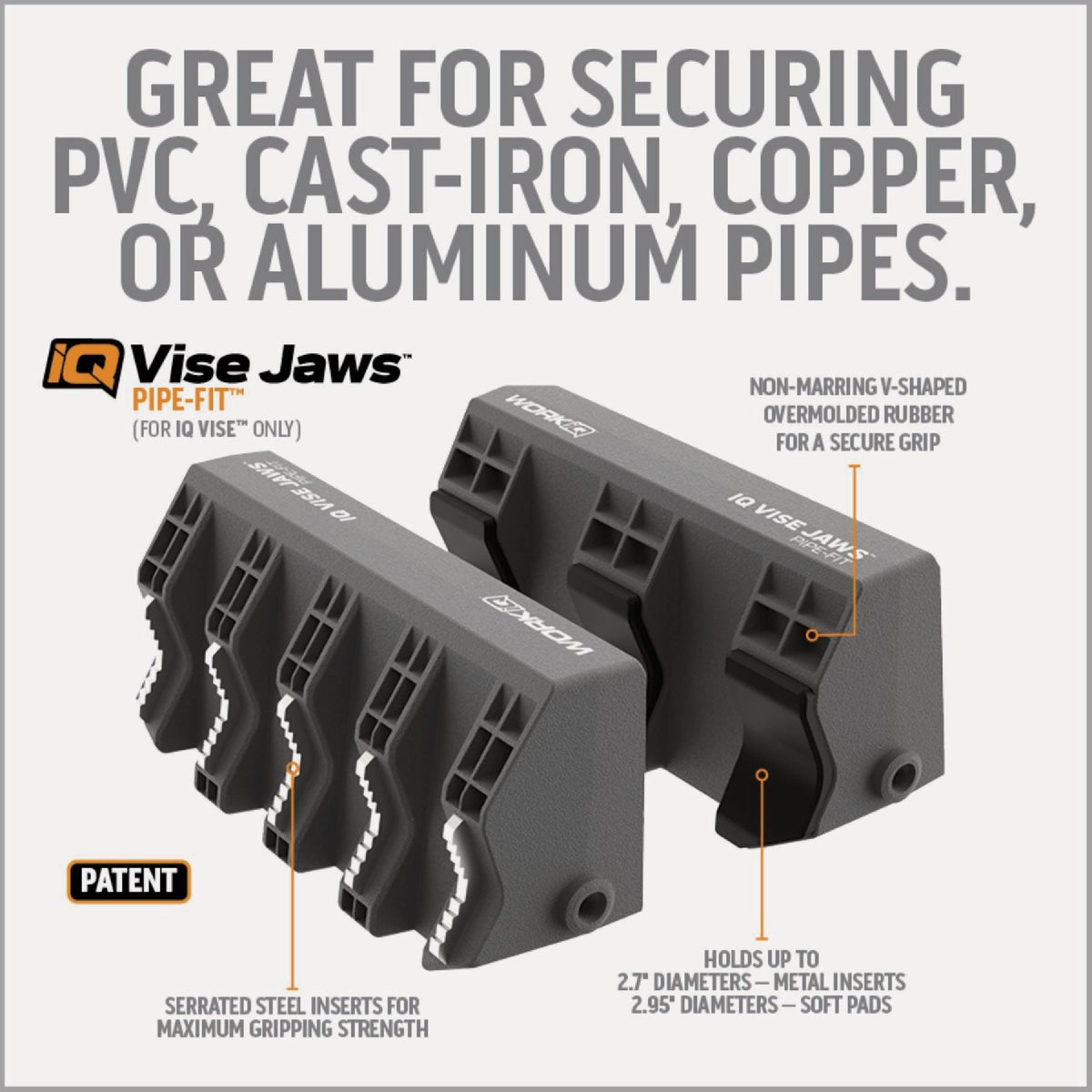 IQ Vise Pipe-Fit Vise Jaws Image 4