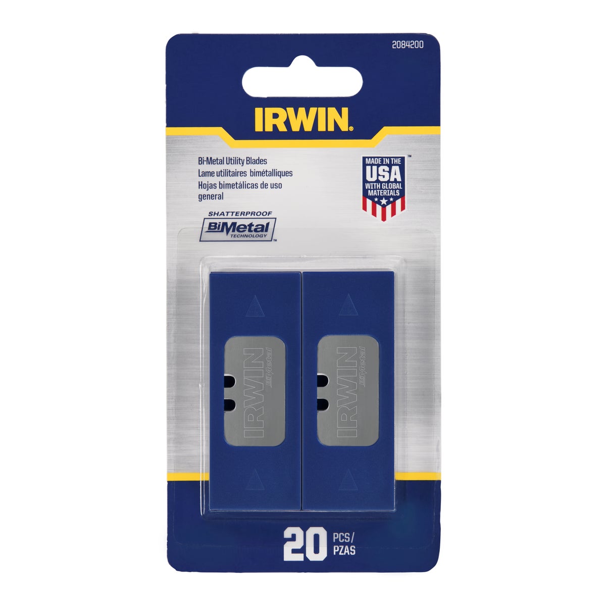 Irwin Blue Blade 2-Point 2-3/8 In. Utility Knife Blade (20-Pack) Image 2